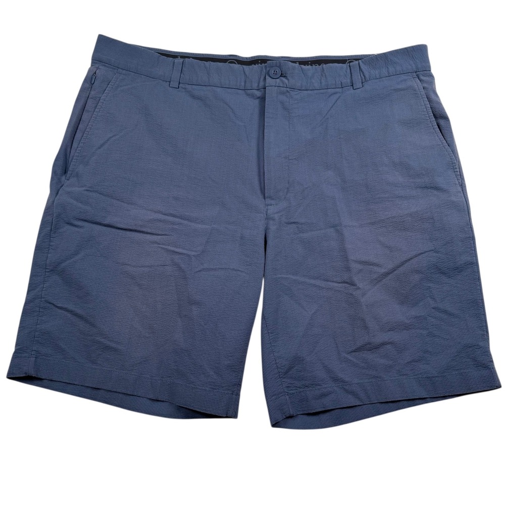 Vineyard Vines On The Go Shorts Mens‎ 40 Blue Textured Stretch 1H001052